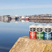 Franciscan Well 330ml packaged range available in Rebel Red, Chieftain IPA and Friar Weisse